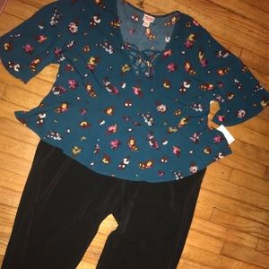 2piece blouse and pants